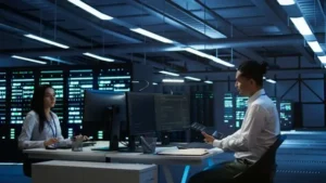 Managed IT services concept for business technology support